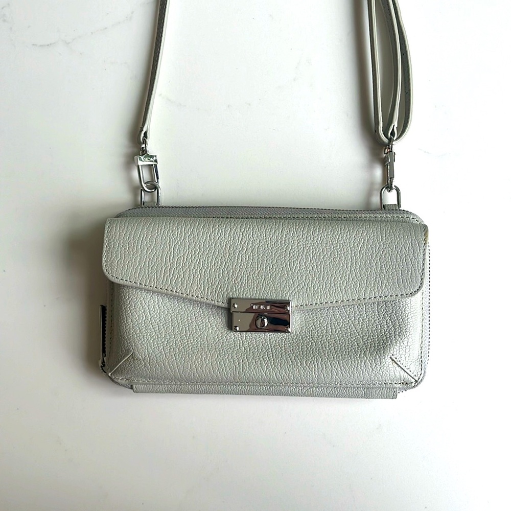 Tumi cross body wallet purse - leather